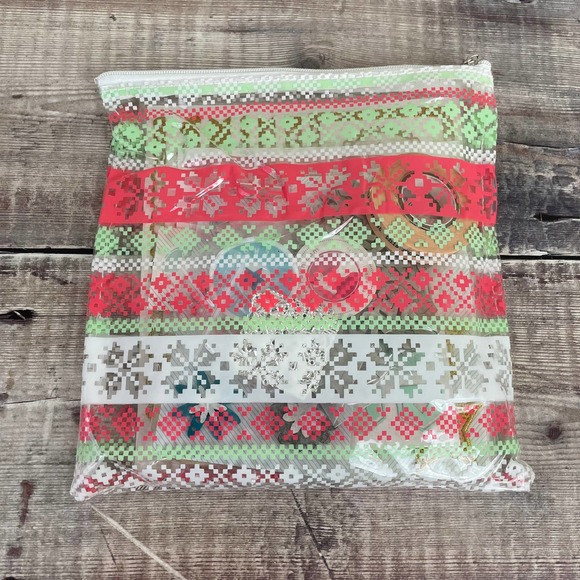 Multiple Other - Scrapbooking Travelers Notebook Embellishments Stickers Pouch Zipper Bag 7X7 b